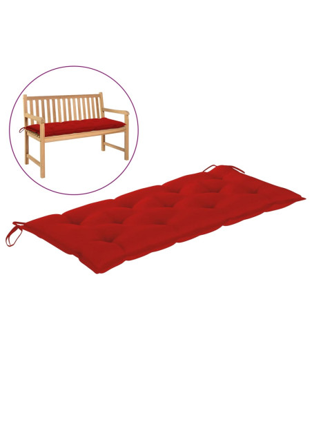 Garden Bench Cushion Red 120x50x7 cm Oxford Fabric