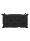 Garden Bench Cushions 2 pcs Black 100x50x7cm Oxford Fabric