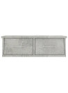 Wall-mounted Drawer Shelf Concrete Grey 60x26x18.5 cm Engineered Wood