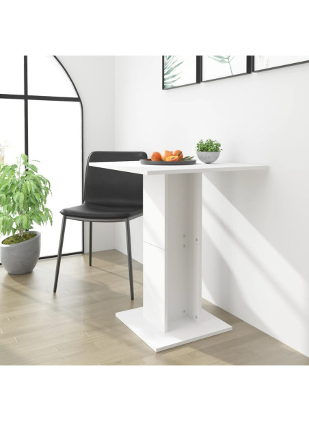 Bistro Table White 60x60x75 cm Engineered Wood