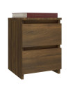 Bedside Cabinets 2 pcs Brown Oak 30x30x40 cm Engineered Wood