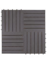 Decking Tiles 20 pcs Grey Wash 30x30 cm Solid Acacia Wood
