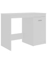 Desk White 140x50x76 cm Engineered Wood