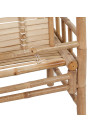 Garden Bench with Cushion 120 cm Bamboo
