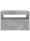 TV Cabinet with LED Lights Concrete Grey 60x35x40 cm