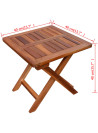 Sun Loungers 2 pcs with Table Solid Acacia Wood