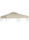 Gazebo Cover Canopy Replacement 310 g / m² Beige 3 x 3 m