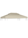 Gazebo Cover Canopy Replacement 310 g / m² Beige 3 x 4 m