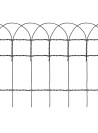 Garden Border Fence Powder-coated Iron 10x0.4 m