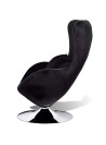 Armchair with Egg Shape Black