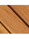 10 pcs Acacia Decking Tiles 30 x 30 cm Vertical Pattern