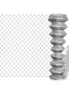 Chain Link Fence Galvanised Steel 25x1 m Silver