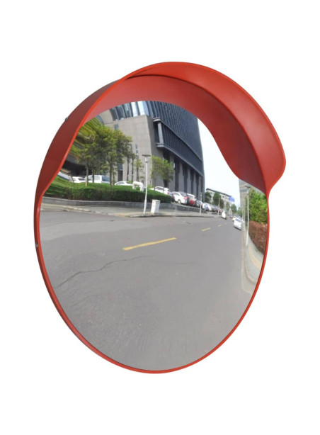 Convex Traffic Mirror PC Plastic Orange 60 cm Outdoor