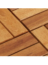 Decking Tiles 30 x 30 cm Acacia Set of 20