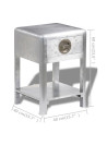 Aviator End Table with 1 Drawer Vintage Aircraft Airman Style