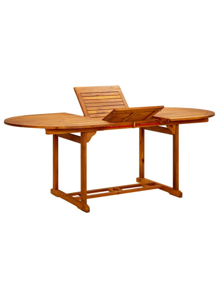 Garden Table 200x100x75 cm Solid Acacia Wood