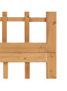 5-Panel Room Divider/Trellis Solid Fir Wood 201.5x180 cm