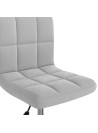 Swivel Office Chair Light Grey Velvet