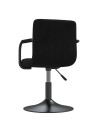 Swivel Dining Chairs 2 pcs Black Velvet