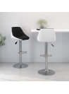 Bar Stools 2 pcs Black and White Faux Leather