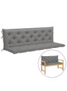 Garden Bench Cushions 2 pcs Grey 180x50x7cm Oxford Fabric