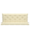 Garden Bench Cushions 2 pcs Cream White 150x50x7cm Oxford Fabric