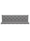 Garden Bench Cushions 2 pcs Grey 200x50x7cm Oxford Fabric