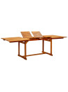 Garden Dining Table (160-240)x100x75 cm Solid Acacia Wood