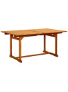 Garden Dining Table (160-240)x100x75 cm Solid Acacia Wood