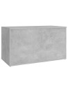 Storage Chest Concrete Grey 84x42x46 cm Engineered Wood