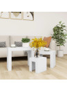 Nesting Coffee Tables 3 pcs White Engineered Wood