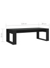Coffee Table Black 110x50x35 cm Engineered Wood