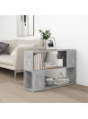 Book Cabinet Concrete Grey 100x24x63 cm Engineered Wood