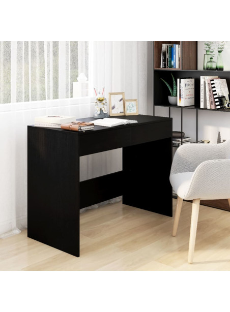Desk Black 101x50x76.5 cm Engineered Wood