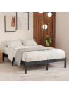 Bed Frame Grey Solid Wood Pine 200x200 cm