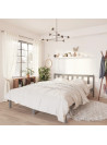 Bed Frame Grey Solid Pinewood 120x200 cm