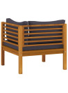10 Piece Garden Lounge Set with Cushion Solid Acacia Wood