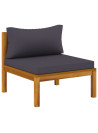 10 Piece Garden Lounge Set with Cushion Solid Acacia Wood