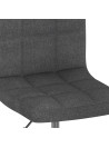 Swivel Dining Chairs 4 pcs Dark Grey Fabric