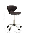 Office Chair Brown Faux Leather