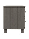 Bedside Cabinet HAMAR Light Grey 40x35x44.5 cm Solid Pinewood