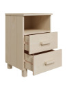 Bedside Cabinets HAMAR 2 pcs Honey Brown 40x35x62 cm Solid Wood