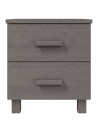 Bedside Cabinets HAMAR 2 pcs Light Grey 40x35x44.5cm Solid Wood
