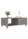 Coffee Table HAMAR Light Grey 100x55x35 cm Solid Wood Pine