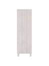 Book Cabinet HAMAR White 85x35x112 cm Solid Wood Pine
