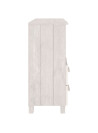Sideboard HAMAR White 85x35x80 cm Solid Wood Pine