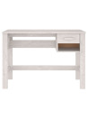Desk HAMAR White 110x40x75 cm Solid Wood Pine