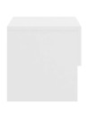 Wall-mounted Bedside Cabinet White