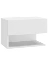 Wall-mounted Bedside Cabinets 2 pcs White