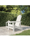 Garden Adirondack Chair HDPE White